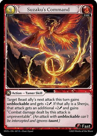 Suzakus Command - 107 - R - Foil