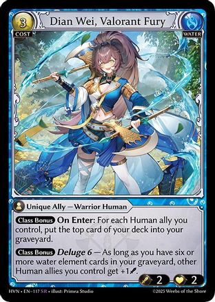 Dian Wei, Valorant Fury - 117 - SR - Foil