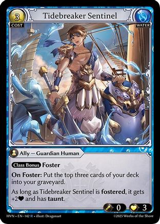Tidebreaker Sentinel - 142 - R - Foil