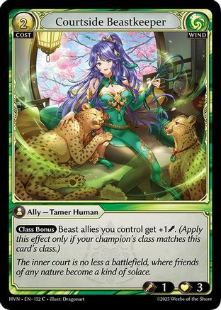 Courtside Beastkeeper - 152 - C - Foil