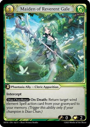 Maiden of Reverent Gale - 162 - U - Foil