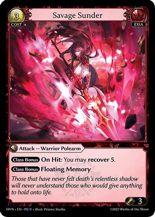 Savage Sunder - 192 - R