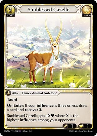 Sunblessed Gazelle - 200 - SR