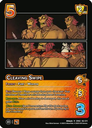 Cleaving Swipe - 82/211 - R - Holofoil