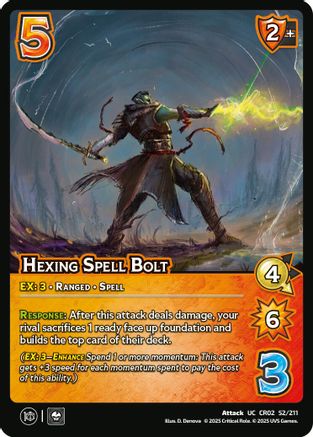 Hexing Spell Bolt - 52/211 - U