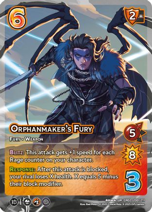 Orphanmakers Fury - 200/211 - U - Holofoil