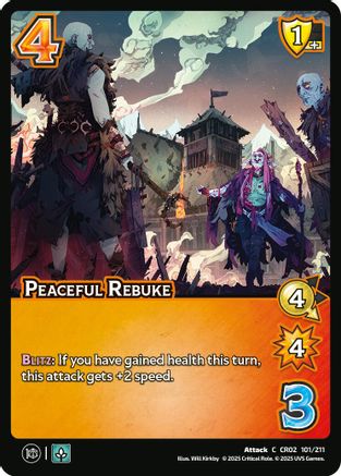 Peaceful Rebuke - 101/211 - C