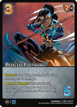 Peerless Footwork - 158/211 - R - Holofoil