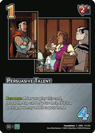 Persuasive Talent - 111/211 - C