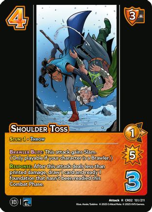 Shoulder Toss - 151/211 - R - Holofoil