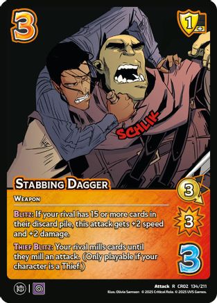 Stabbing Dagger - 134/211 - R - Holofoil