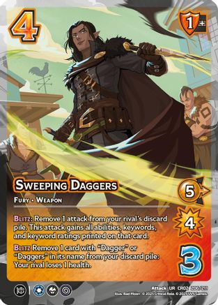 Sweeping Daggers - 206/211 - U - Holofoil