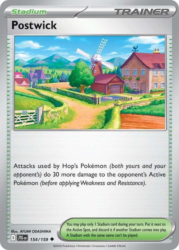 Postwick - 154/159 - Uncommon - Reverse Holo