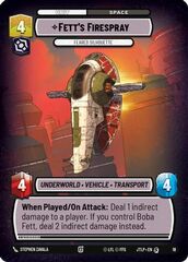 Fett's Firespray - Feared Silhouette (Jump to Lightspeed Weekly Play Promos)