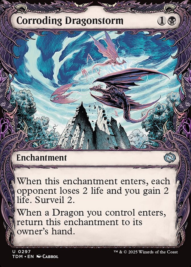 Corroding Dragonstorm - Foil - Showcase