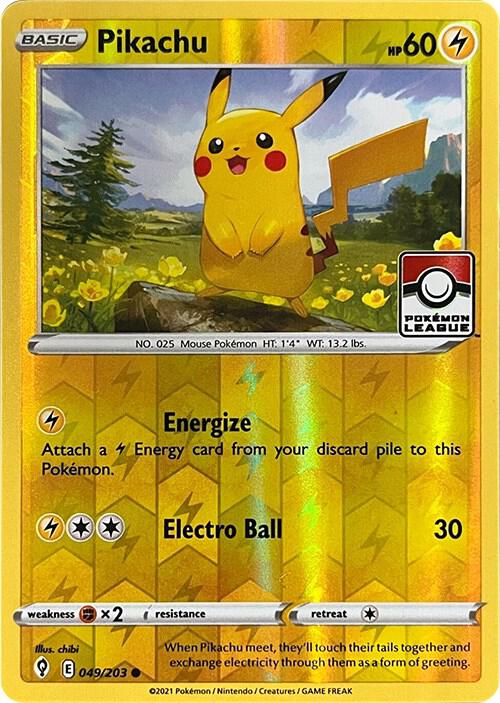 Pikachu - 049/203 - League Promo