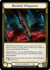 Blacktek Whisperers (Golden) - FAB110 - P - Cold Foil