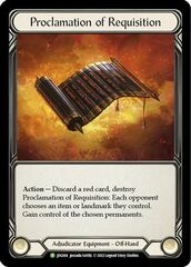 Proclamation of Requisition - JDG004 - JDG004 - P - Rainbow Foil