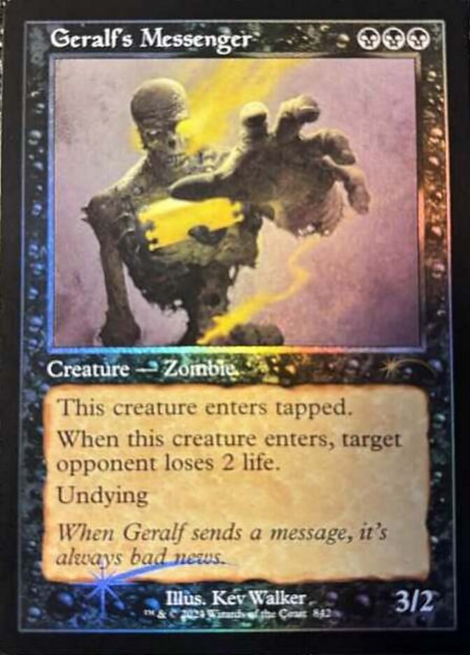 Geralfs Messenger (842) - Foil - Retro Frame