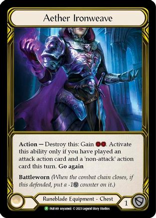 Aether Ironweave (Golden) - Cold Foil