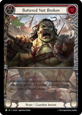 Battered Not Broken - Rainbow Foil