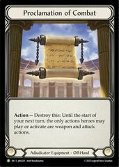 Proclamation of Combat - JDG025 - JDG025 - P - Cold Foil
