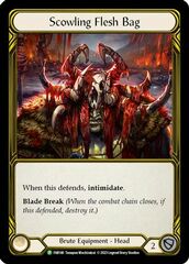 Scowling Flesh Bag (Golden) - FAB140 - FAB140 - P - Cold Foil