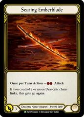 Searing Emberblade (Golden) - FAB147 - FAB147 - P - Cold Foil