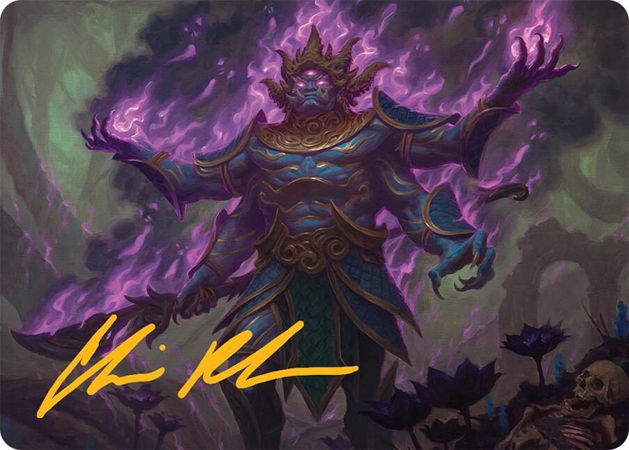 Rot-Curse Rakshasa (13/54) Art Card - Gold-Stamped Signature