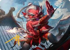 Devoted Duelist (15/54) Art Card - Gold-Stamped Signature