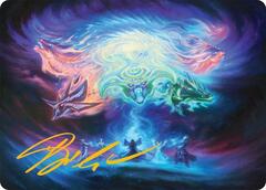 Call the Spirit Dragons (21/54) Art Card - Gold-Stamped Signature