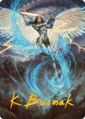 Elspeth, Storm Slayer (49/54) Art Card - Gold-Stamped Signature