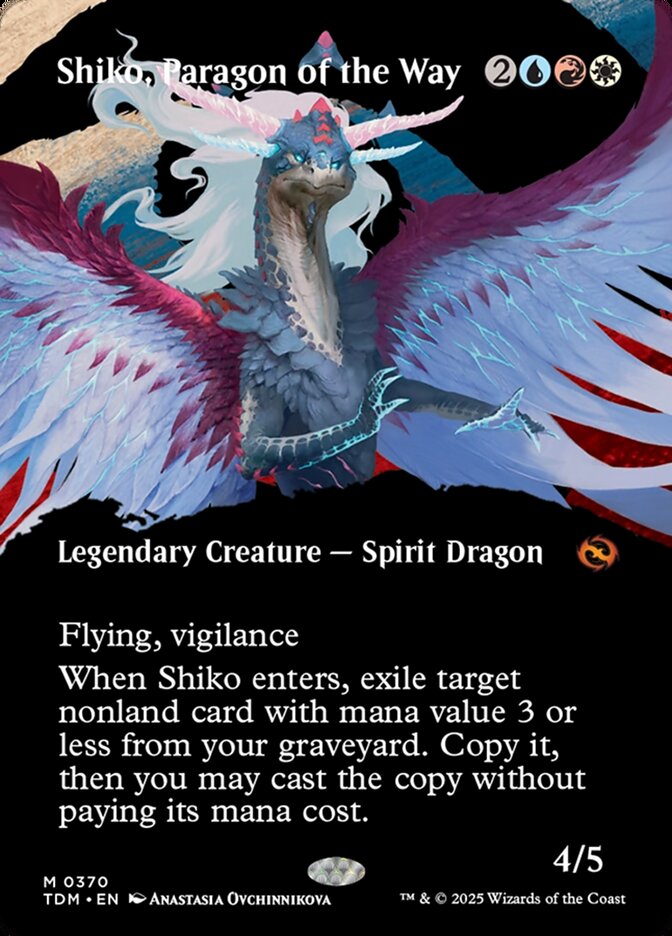 Shiko, Paragon of the Way - Foil - Borderless
