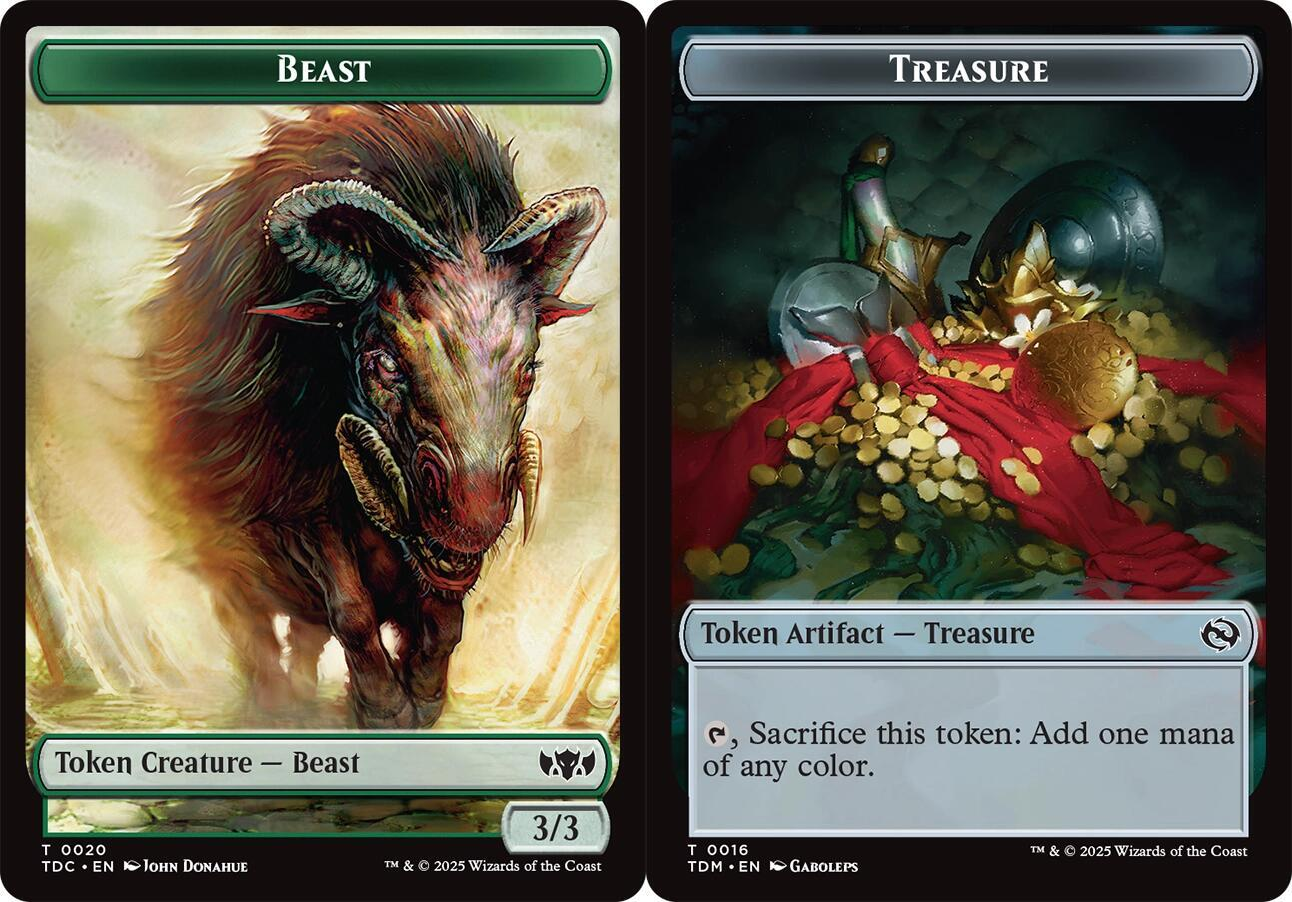 Beast // Treasure Double-Sided Token
