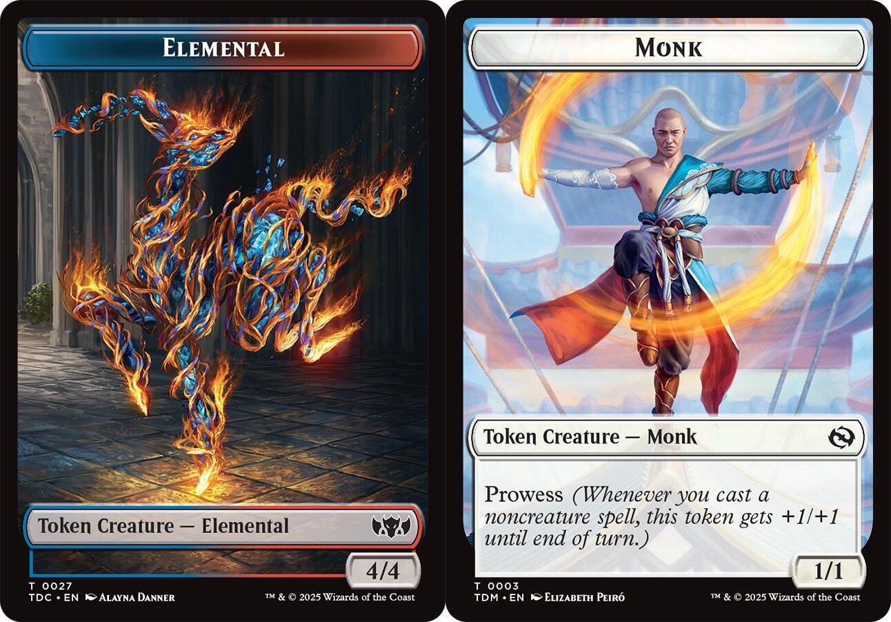 Elemental (0027) // Monk Double-Sided Token
