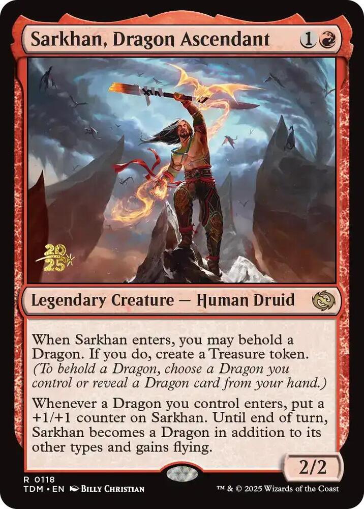Sarkhan, Dragon Ascendant - Foil - Prerelease Promo