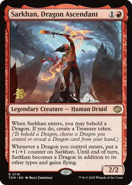 Sarkhan, Dragon Ascendant - Foil - Prerelease Promo