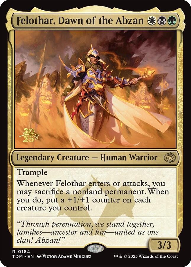 Felothar, Dawn of the Abzan - Foil - Prerelease Promo