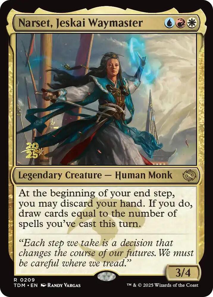 Narset, Jeskai Waymaster - Foil - Prerelease Promo