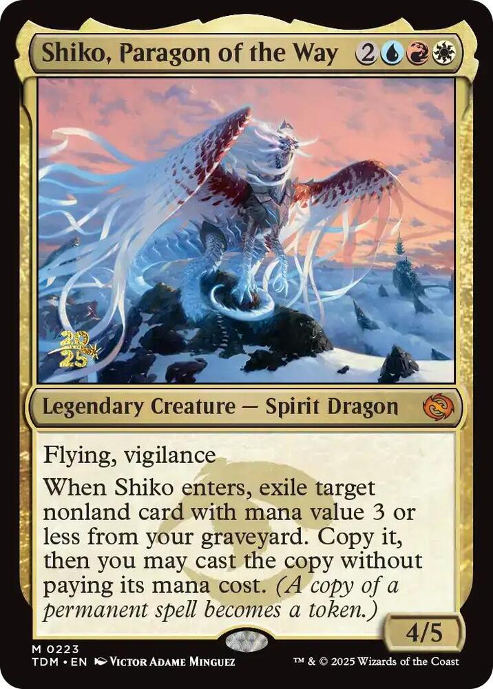 Shiko, Paragon of the Way - Foil - Prerelease Promo
