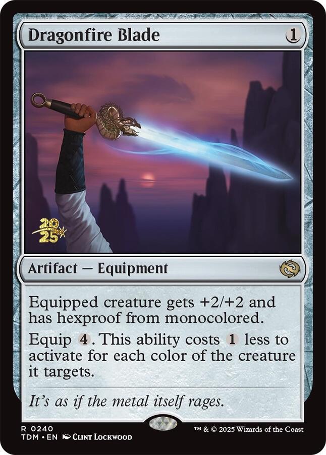 Dragonfire Blade - Foil - Prerelease Promo