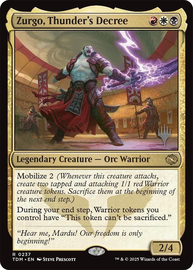 Zurgo, Thunders Decree - Promo Pack