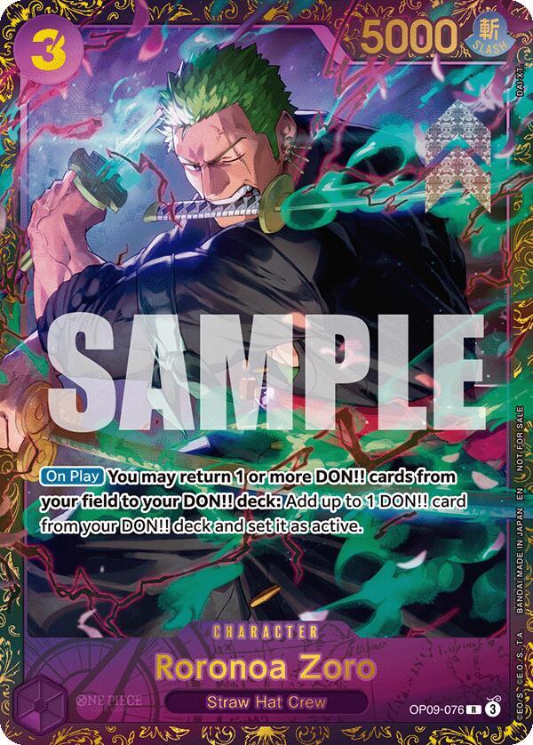Roronoa Zoro (Championship 25-26 Regionals Season 1) - OP09-076 - R - Foil