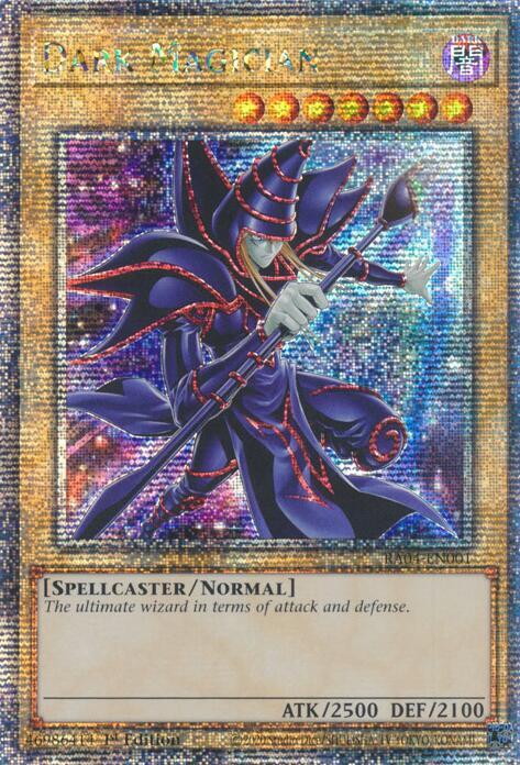 Dark Magician (New Art) - RA04-EN001 - (Quarter Century Secret Rare) - 1st Edition