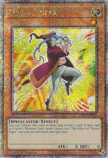 Mystic Piper - RA04-EN005 - Quarter Century Secret Rare - 1st Edition