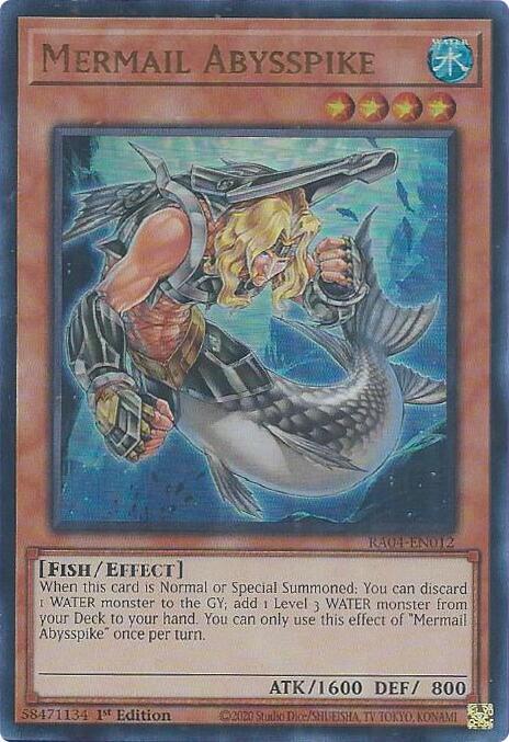 Mermail Abysspike - RA04-EN012 - Ultra Rare - 1st Edition