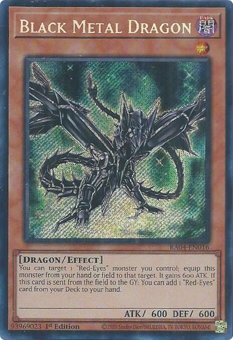Black Metal Dragon - RA04-EN016 - Secret Rare - 1st Edition