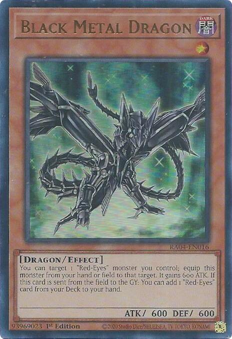Black Metal Dragon - RA04-EN016 - Ultra Rare - 1st Edition
