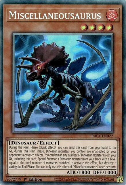 Miscellaneousaurus - RA04-EN022 - Collectors Rare - 1st Edition