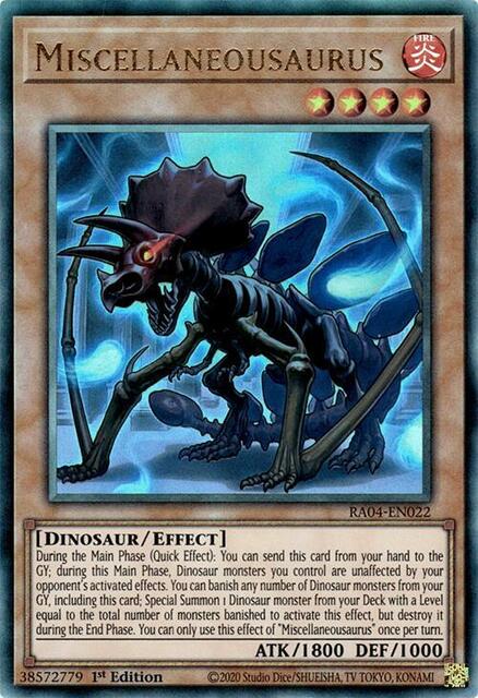 Miscellaneousaurus - RA04-EN022 - Ultimate Rare - 1st Edition